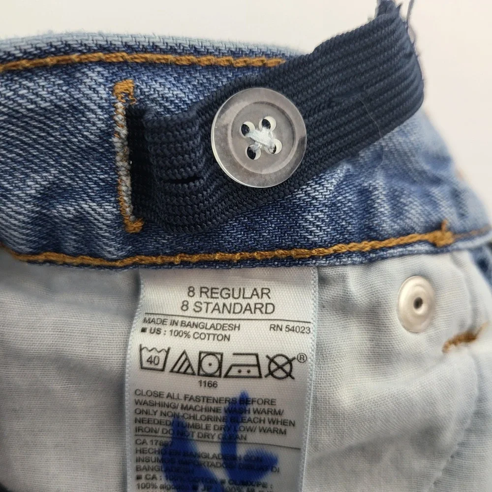 Old Navy Kids Boys Straight‎ Fit Light Wash Denim Jeans Size 8R